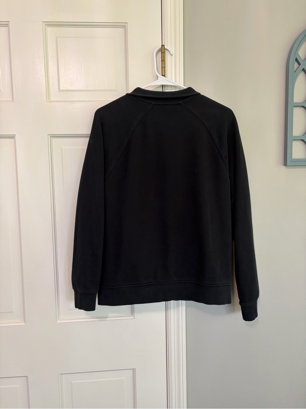 Fabletics Black Quarter-Zip Pullover Sweatshirt - Picture 2 of 3